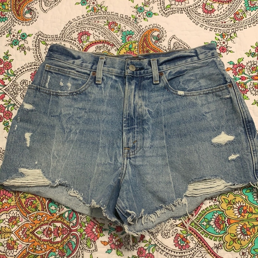 Abercrombie Natural Rise Denim Shorts